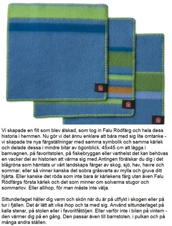 Seat Pad Blue 45x45 cm
